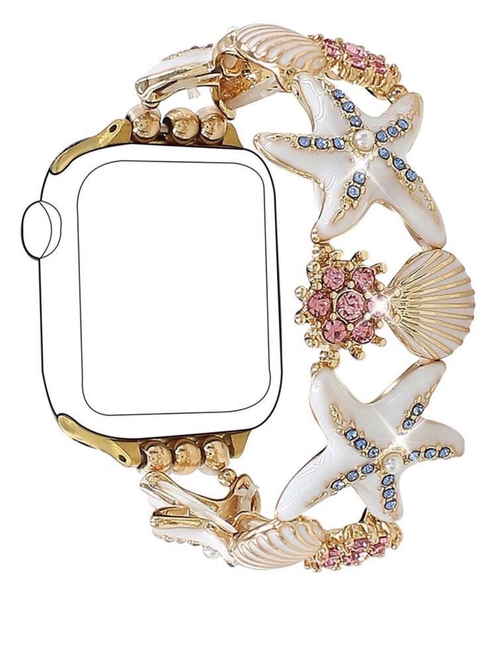 Starfish Rhinestone Apple Watch Bracelet Band